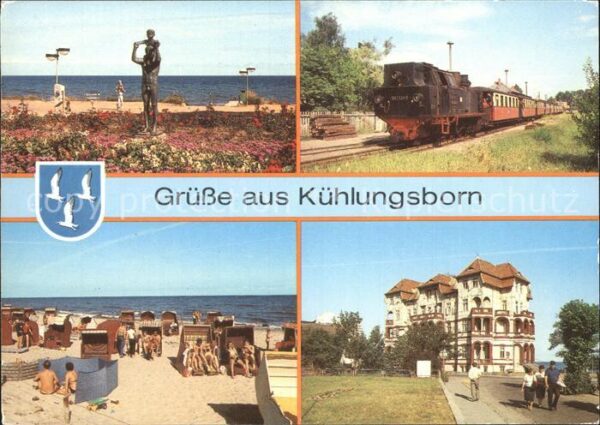 Kuehlungsborn Ostseebad Strand Schmalspurbahn-Molli Erholungshe
