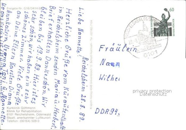 Reichelsheim Odenwald Fliegeraufnahme mit Kurklinik Göttmann – Bild 2