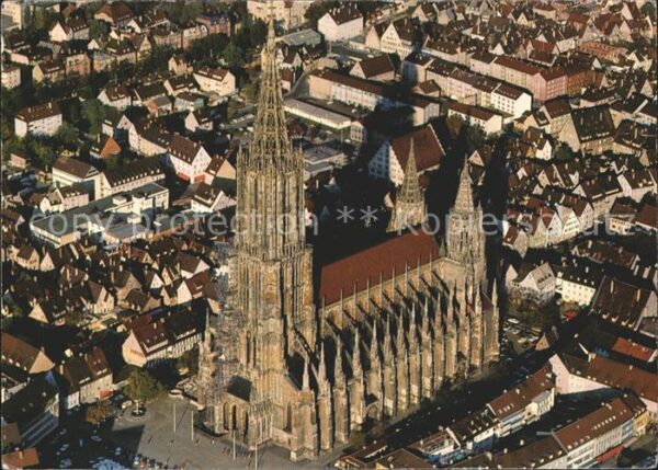 Ulm Donau Fliegeraufnahme mit Münster