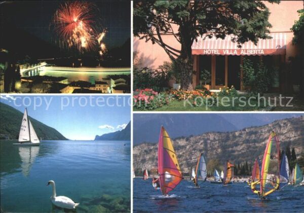 Torbole Lago di Garda Hotel Villa Alberta Surfen