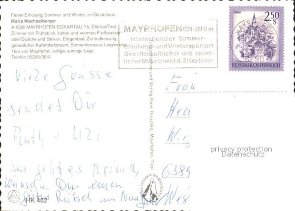 Mayrhofen Zillertal Gästehaus Maria Wechselberger – Bild 2