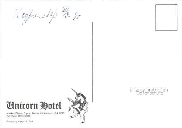 Ripon California Marktplatz Unicorn Hotel – Bild 2