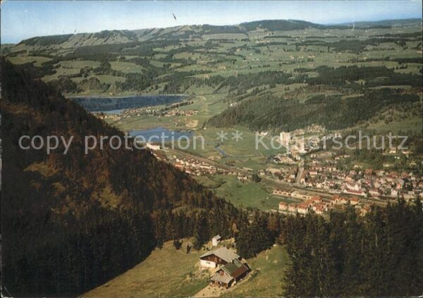 Immenstadt Allgaeu Fliegeraufnahme Rathaus am Mittag Mitte