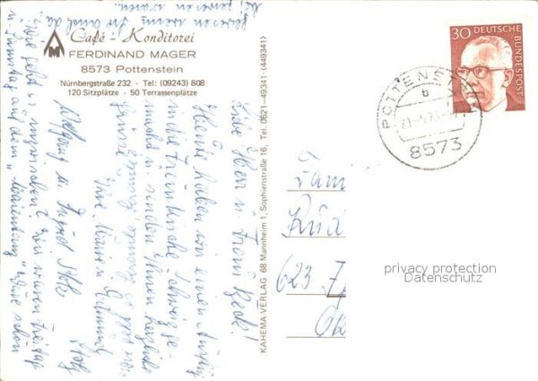 Pottenstein Oberfranken Cafe Konditorei Ferdinand Mager – Bild 2