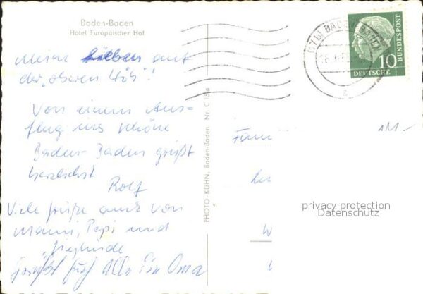 Baden-Baden Hotel Europäischer Hof – Bild 2