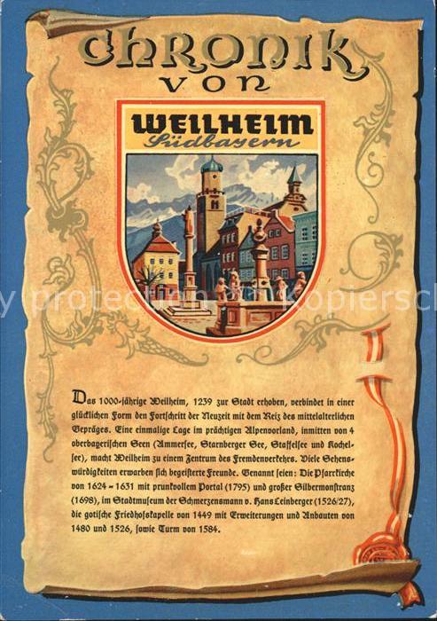 Weilheim Oberbayern Chronik
