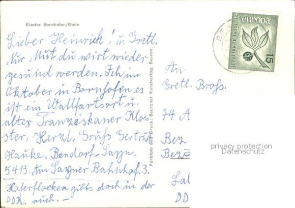 Bornhofen Kamp Kloster am Rheim – Bild 2