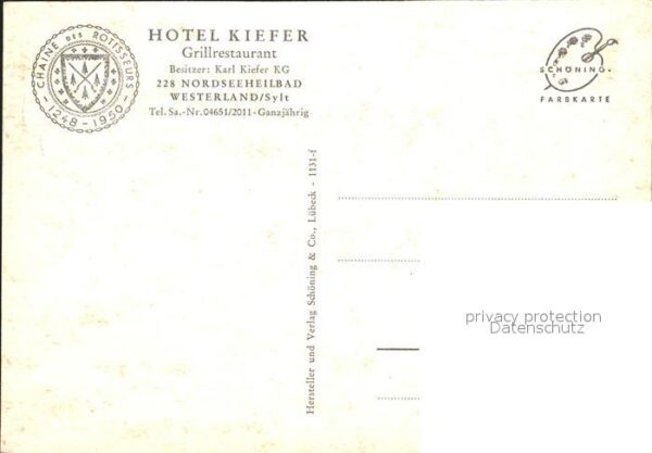 Westerland Sylt Hotel Kiefer Grillrestaurant – Bild 2