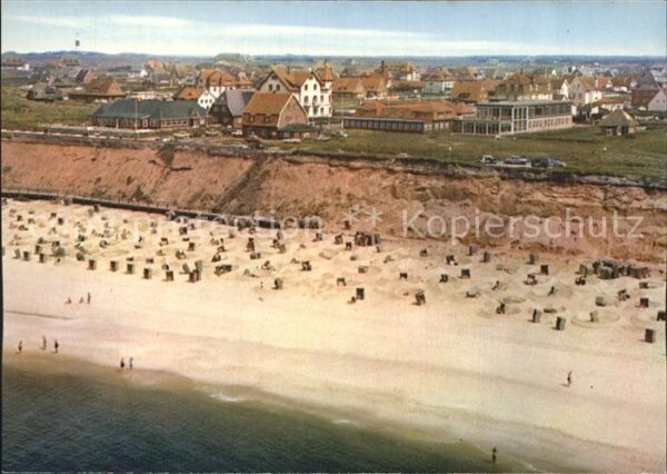 Wenningstedt Sylt Fliegeraufnahme Stramd