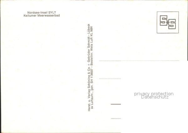Keitum Sylt Fliegeraufnahme Meerwasserbad – Bild 2