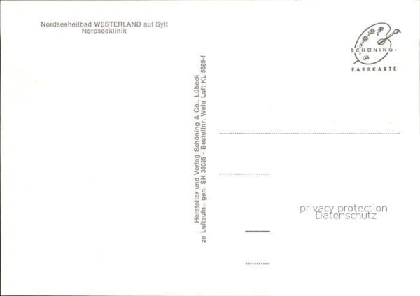 Westerland Sylt Fliegeraufnahme Nordseeklinik – Bild 2
