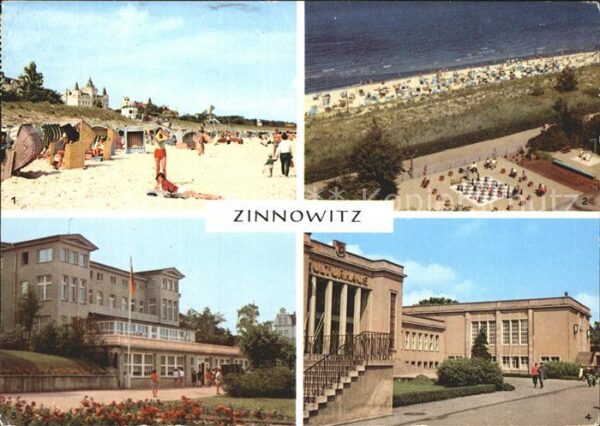 Zinnowitz Ostseebad Strand Sportanlagen Haus Schmirgal Kult