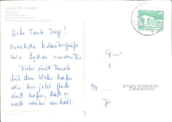 Lychen Malerwinkel Oberpfuhlsee Erholungsheim – Bild 2