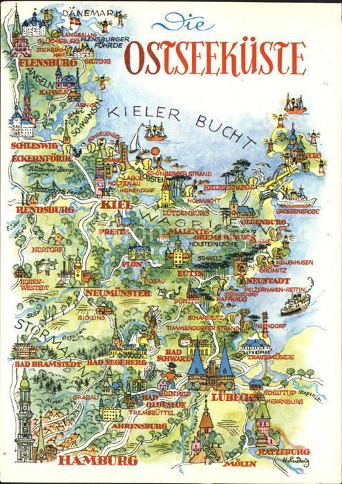 Kiel Kieler-Bucht Lagekarte