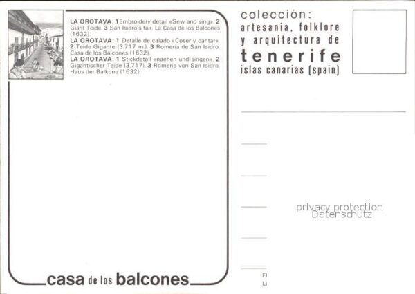 Tenerife Casa de los Balcones Artesania – Bild 2