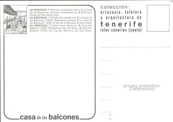 Tenerife Casa de los Balcones Artesania – Bild 2
