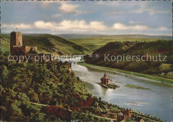 Kaub Burg Gutenfels und die Pfalz