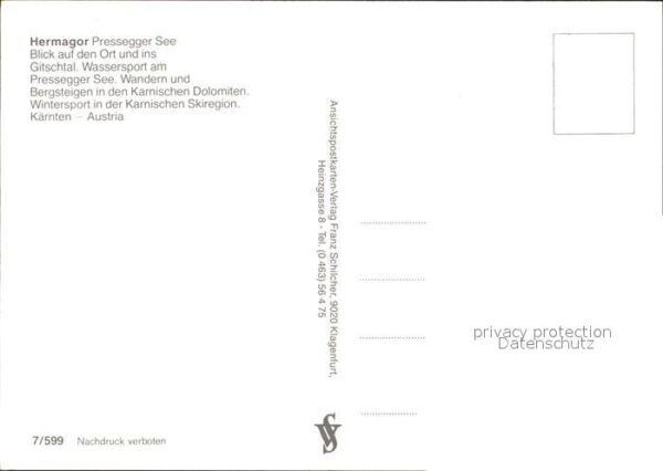 Hermagor Kaernten Fliegeraufnahme Pressegger See – Bild 2