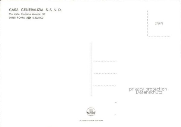 Roma Rom Casa Generalizia S.S. N. D. – Bild 2