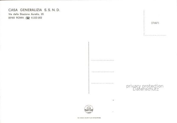 Roma Rom Casa Generalizia S.S. N. D. – Bild 2
