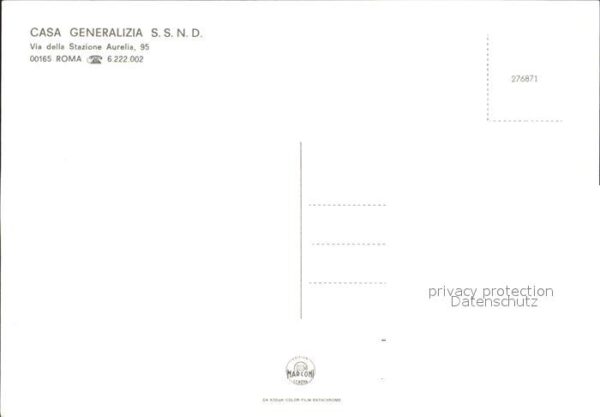 Roma Rom Casa Generalizia S.S. N. D. – Bild 2