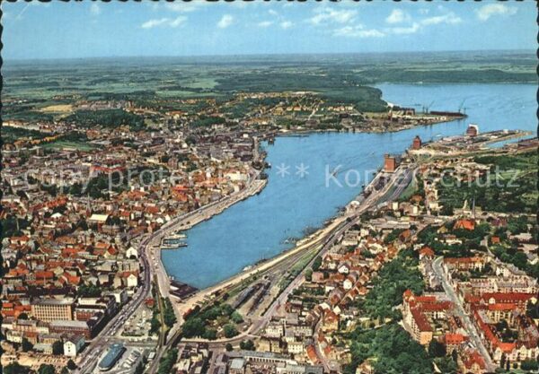 Flensburg Fliegeraufnahme mit Förde