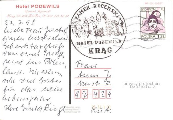 Polen Krag Hotel Podewils Zame Rycerski – Bild 2