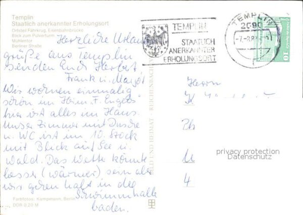 Templin Fährkrug Pulverturm Mühlentor Berliner- – Bild 2