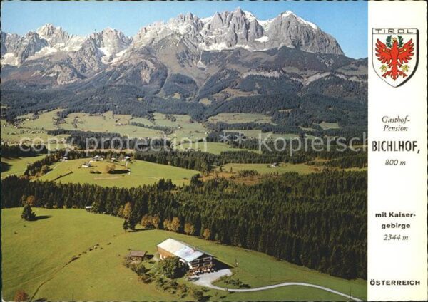 Oberndorf Tirol Gasthof Pension Bichlhof Fliegeraufnahm