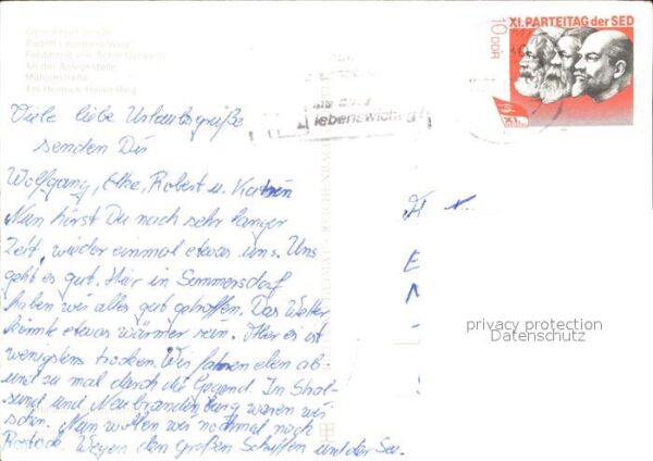 Stralsund Mecklenburg Vorpommern Ossenreyer Strasse Rudolf Leonhard Weg – Bild 2