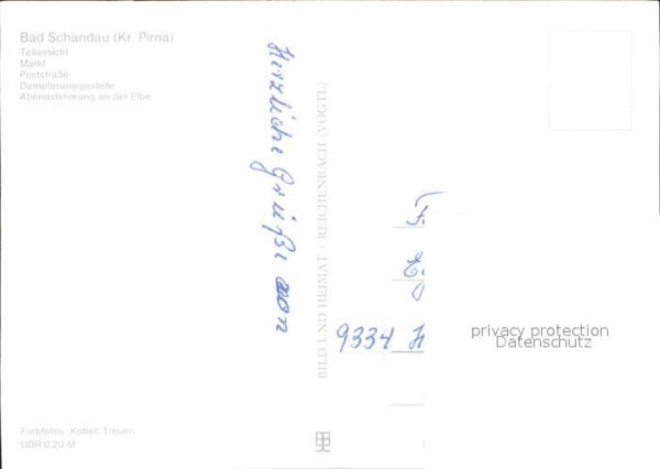Bad Schandau Teilansicht Markt Poststrasse Dampferan – Bild 2