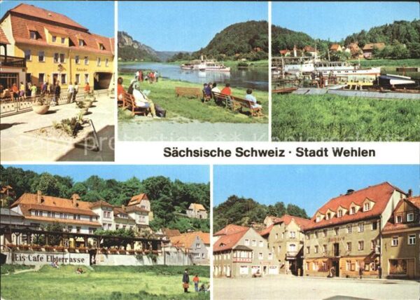 Wehlen Sachsen Karl Marx Platz Liegewiese Fähre Anlege