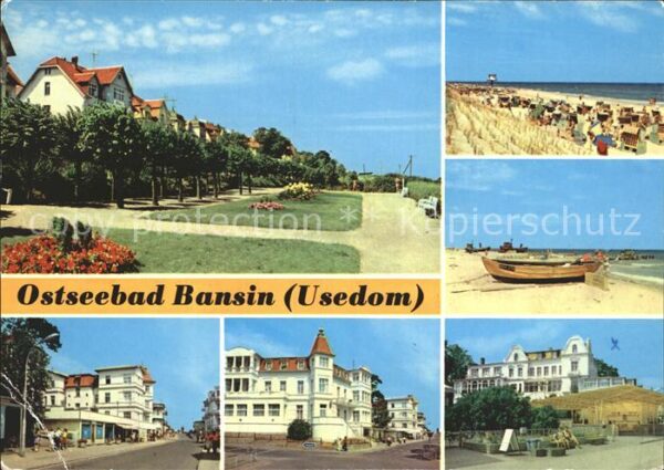 Bansin Ostseebad Strandpromenade Karl Marx Strasse FDGB