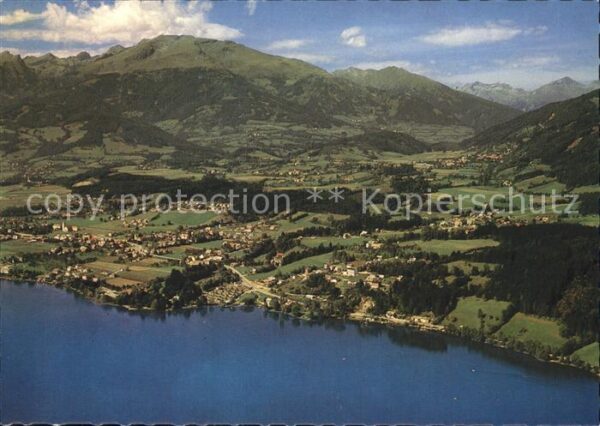 Seeboden Millstaettersee Fliegeraufnahme