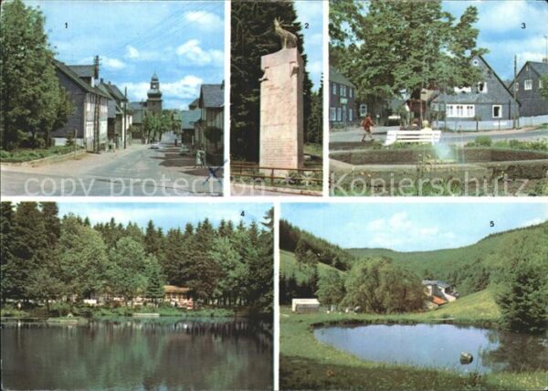 Frauenwald Thueringen Südstrasse Monument Platz des Friedens