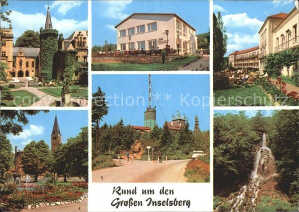 Grosser Inselsberg Friedrichroda Schloss Fischbach FDGB Er