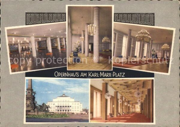 Leipzig Opernhaus am Karl Marx Platz Messestadt