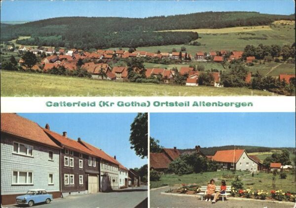 Altenbergen Catterfeld Übersicht Hauptstrasse Anlagen