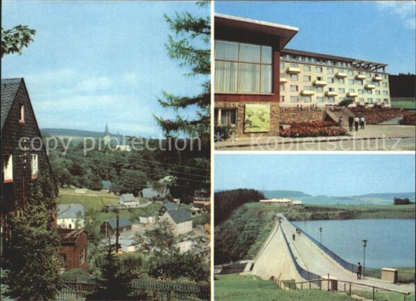 Caemmerswalde Blick auf Neuhausen FDGB Ferienheim Fau