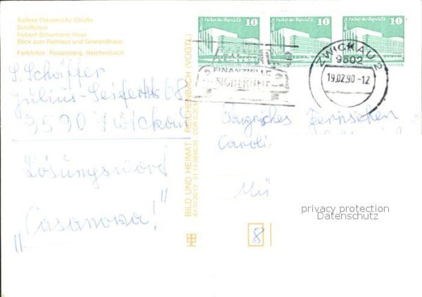 Zwickau Sachsen Plauensche Strasse Schiffchen Robert Sc – Bild 2
