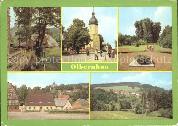 Olbernhau Erzgebirge Althammer Denkmal Thälmann Platz Kirche