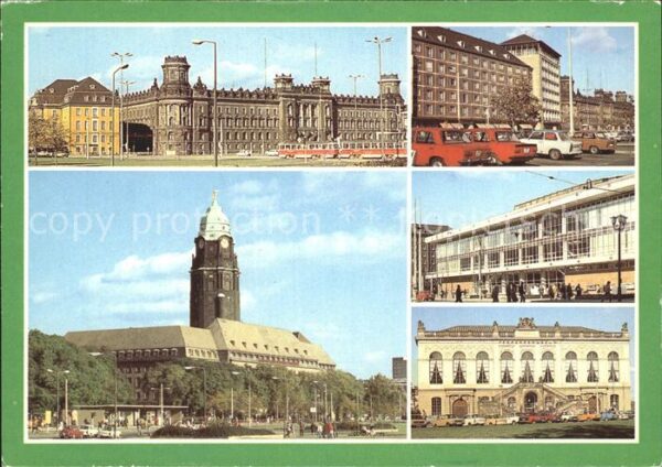 Dresden Pirnaischer Platz Rathaus Kulturpalast