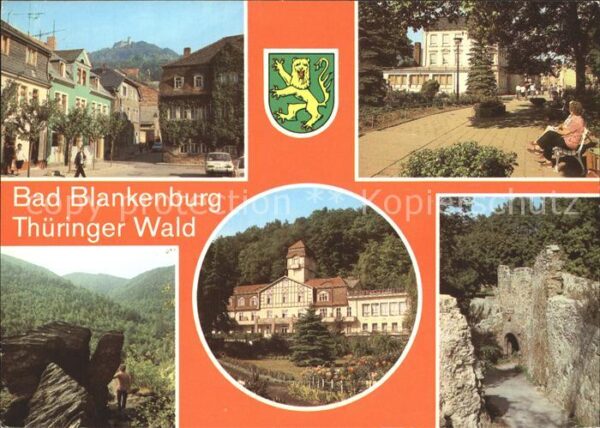 Bad Blankenburg Markt Burgruine Greifenstein FDGB Erhol