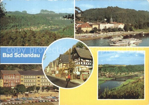 Bad Schandau Schrammsteine Dampferanlegestelle FDGB