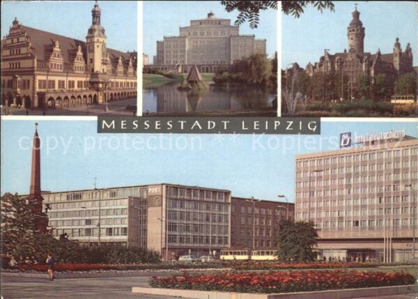 Leipzig Rathaus Opernhaus Schwanenteich Post In