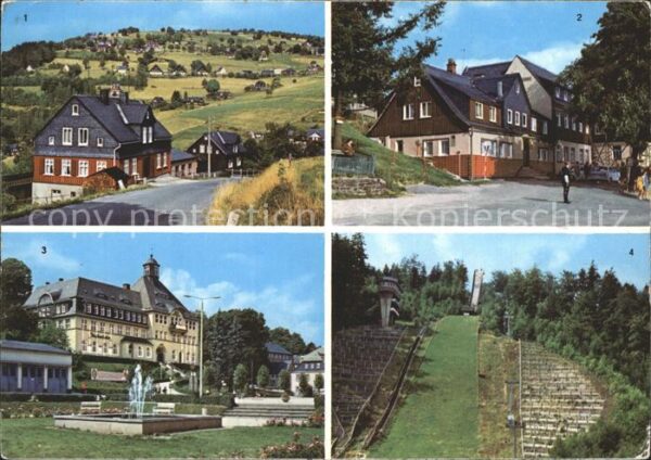 Klingenthal Vogtland Blick zum Aschberg Aschbergschänke Rath