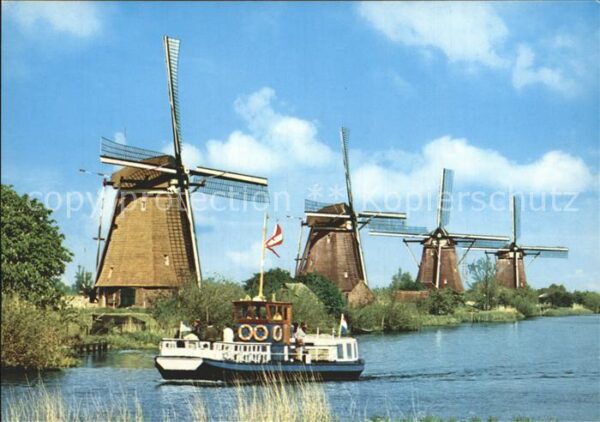 Niederlande Molenland Land der Windmühlen