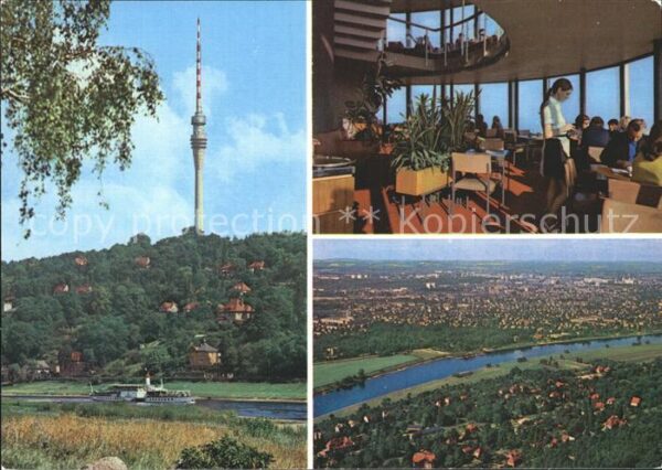 Dresden Blick vom Fernsehturm Restaurant