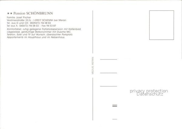Schenna Meran Pension Schönbrunn – Bild 2