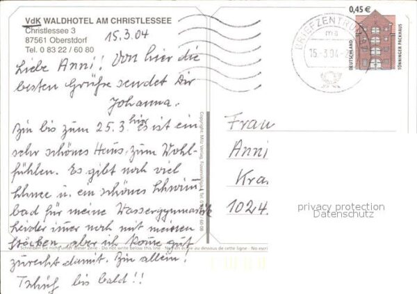 Oberstdorf VdK Waldhotel am Christlessee Winterpan – Bild 2